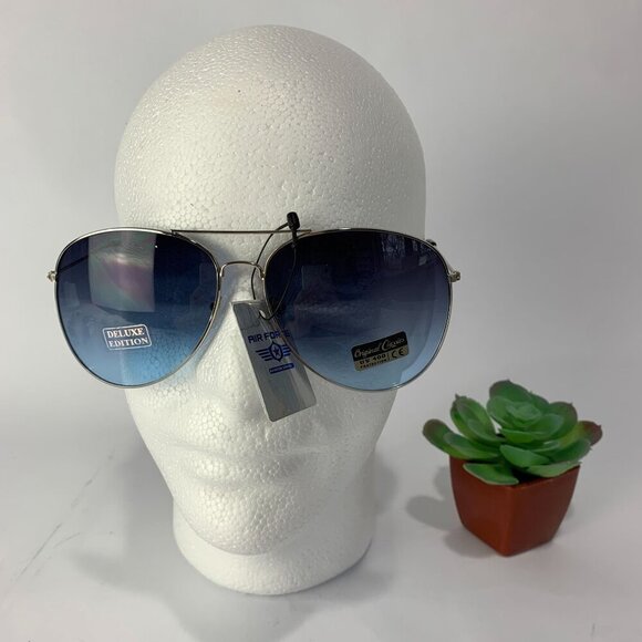 NEW Air Force Aviator Unisex Sunglasses Color C Blue - Picture 1 of 6